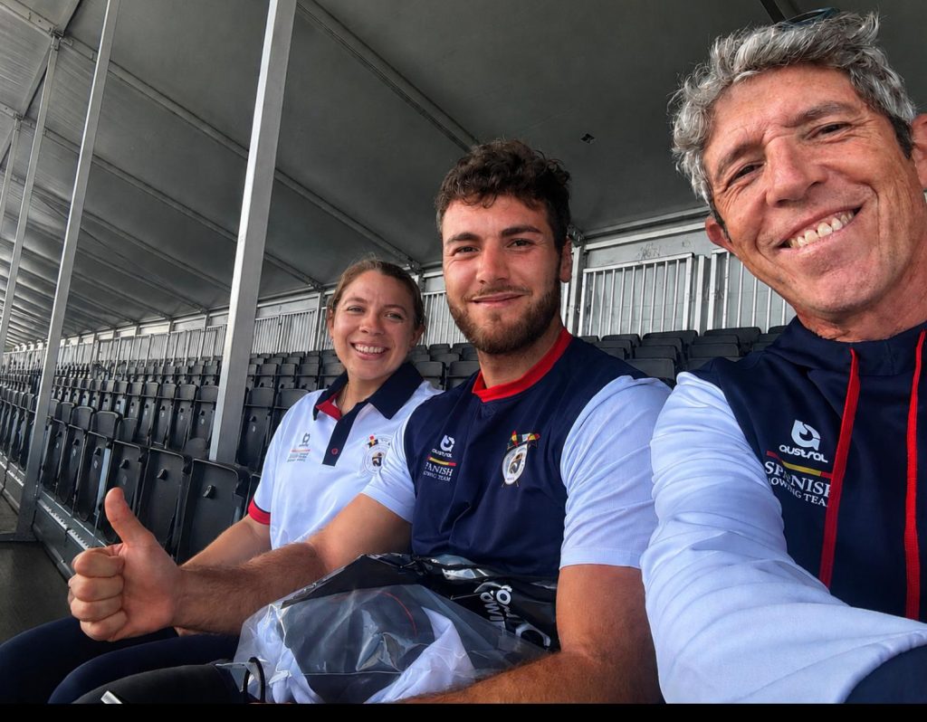 Ainoa, Mario i Marc representen el Reial Club Marítim al Mundial de Rem