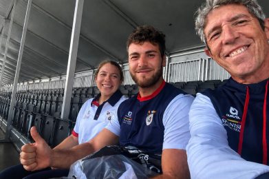 Ainoa, Mario i Marc representen el Reial Club Marítim al Mundial de Rem